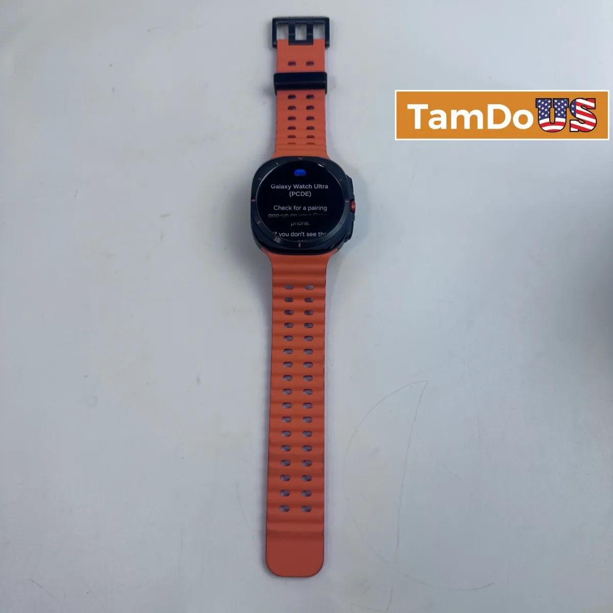 Samsung Galaxy Watch Ultra (47mm, LTE, SM-L705U) Gray Titanium Orange Band - Photo 1 - Real photo at TamDoUS Salt Lake City