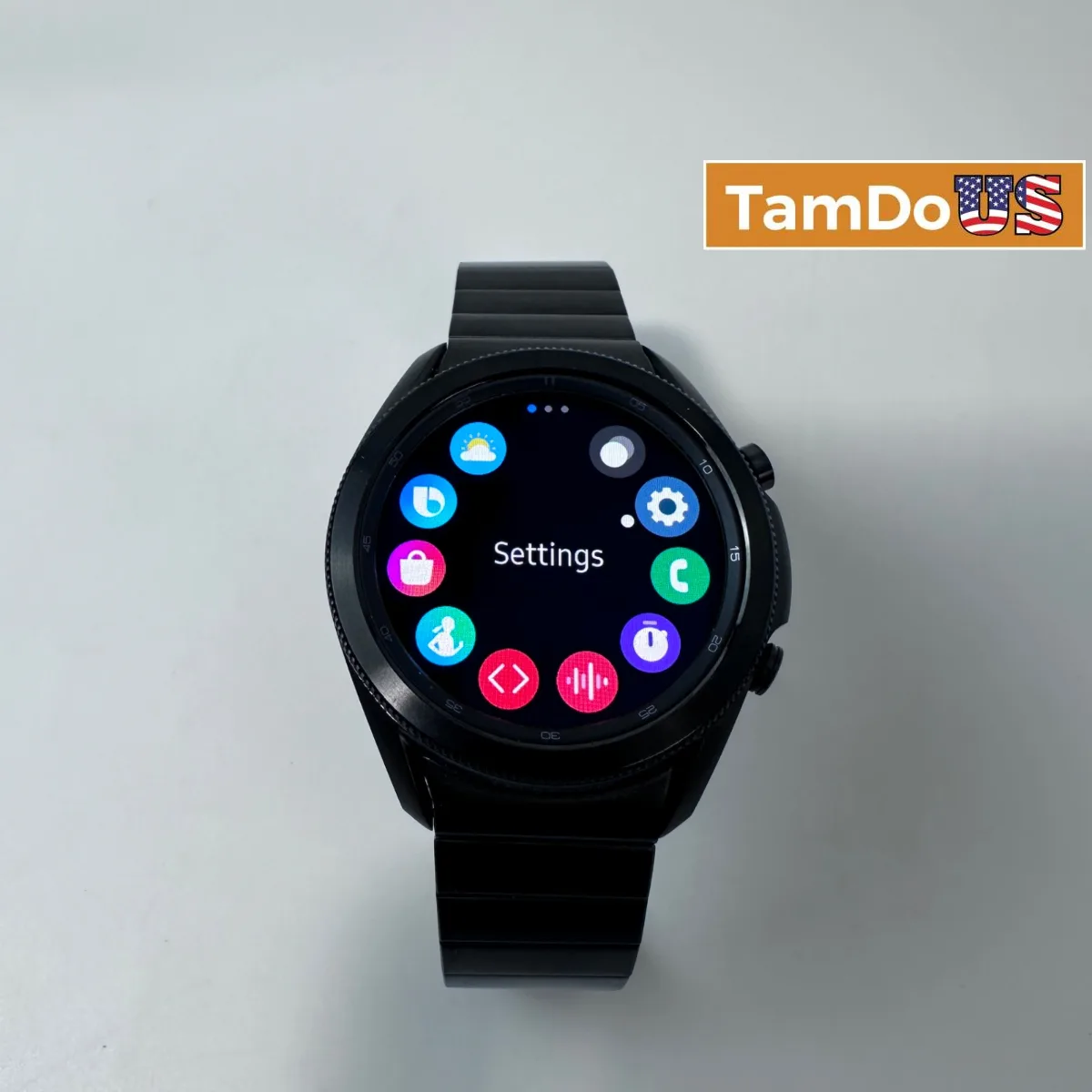Samsung Galaxy Watch3 SM-R840 (45mm, GPS) Titanium Case Black Metal Link Band - Photo 1 - Real photo at TamDoUS Salt Lake City
