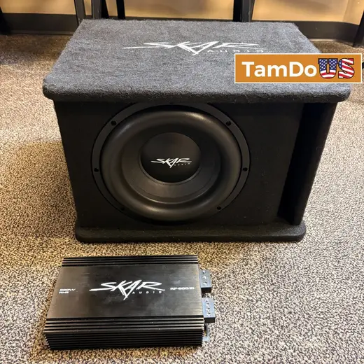 Skar Audio SDR-1X12D2 12" Subwoofer in Vented Enclosure with RP-800.1D Amp at TamDoUS Taylorsville