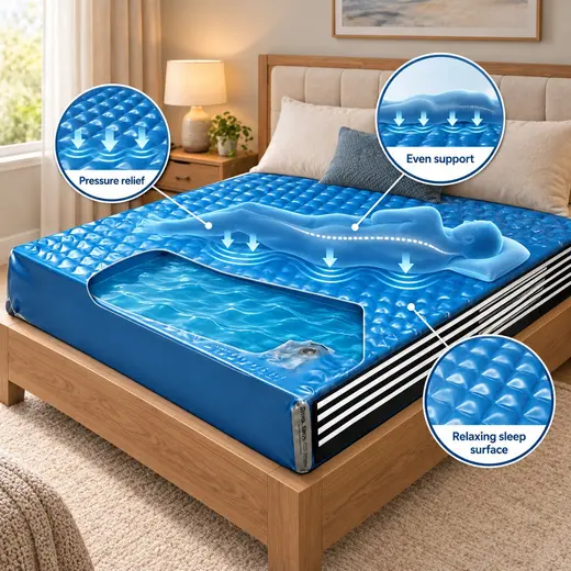 Strobel $550 Organic Waterbed Mattress Hydro-Support 1600 King-Size (72" x 84") at TamDoUS Taylorsville