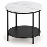 VASAGLE LET285-S Round Side Table, 2-Tier Metal Frame Small End Table - Thumbnail 1
