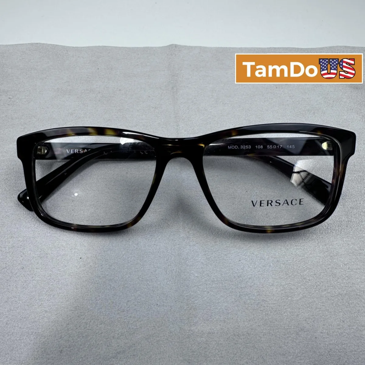 Versace Eyeglasses Frames Authentic Designer Optical Glasses Rectangular - Photo 1 - Real photo at TamDoUS Salt Lake City