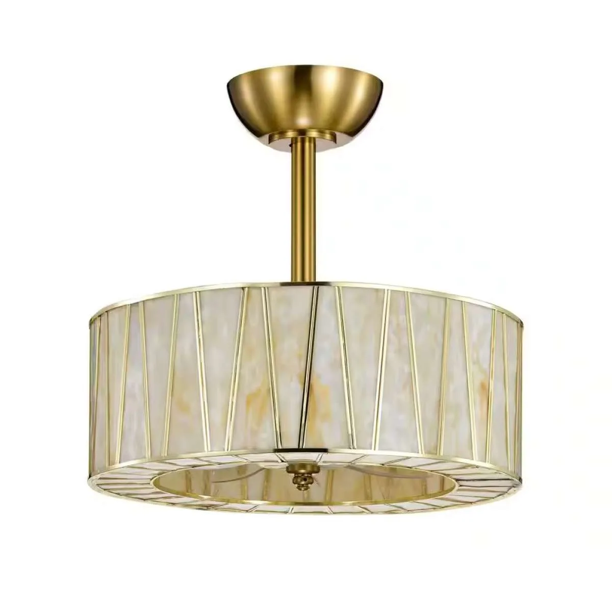 Warehouse of Tiffany Sorcha 17.5" 6-Light Brass Ceiling Fan with Light Kit - Photo 1 - Real photo at TamDoUS Salt Lake City