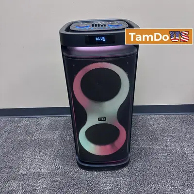 Zizo SPK-BMZ11-BLK 100W Portable Bluetooth Speaker, Black, High Power Audio at Portable Audio & Headphones in excellent condition