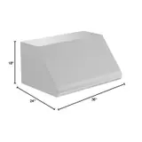 ZLINE 36" Convertible Vent Under Cabinet Range Hood in Stainless Steel (527-36) - Thumbnail 8